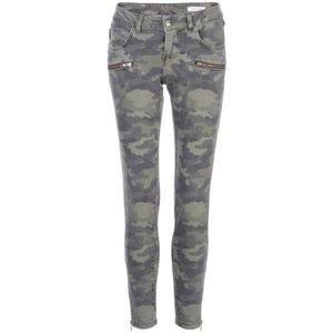 ANINE BING Camo Denim Pant With Ankle Zippers Camouflage Jean. Size 28